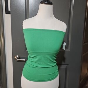 FP Movement by Free People Strapless Green Crop Top